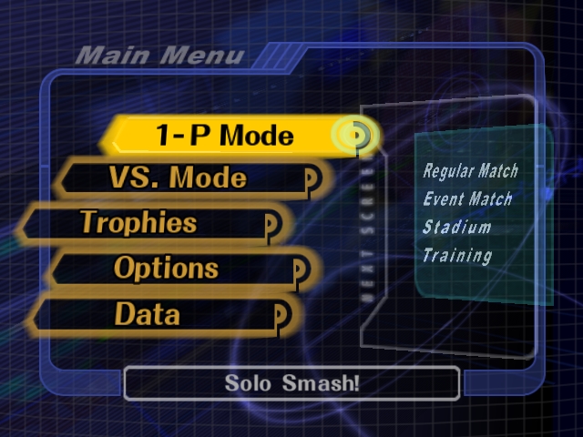 Melee-menu